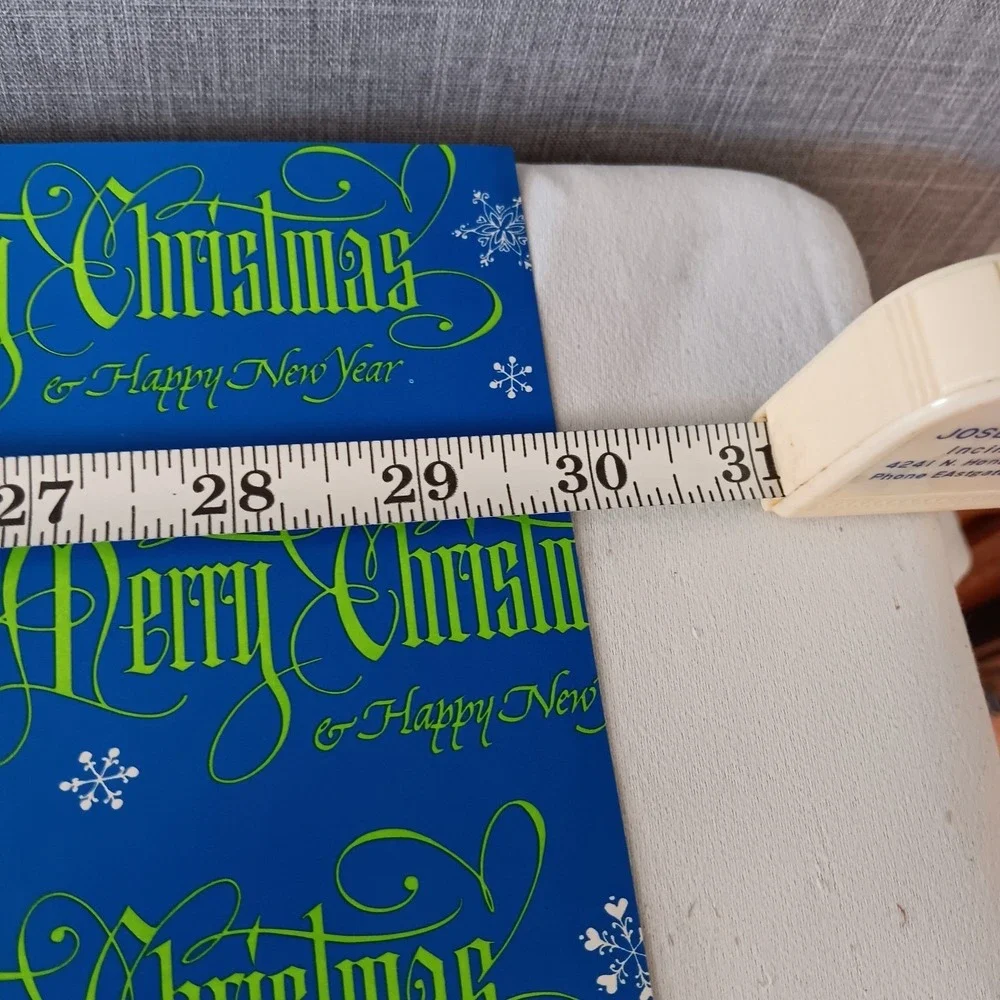 Current Holiday Gift Wrap Set Christmas Snowflakes 24x30 Blue Green 1979 Snowman